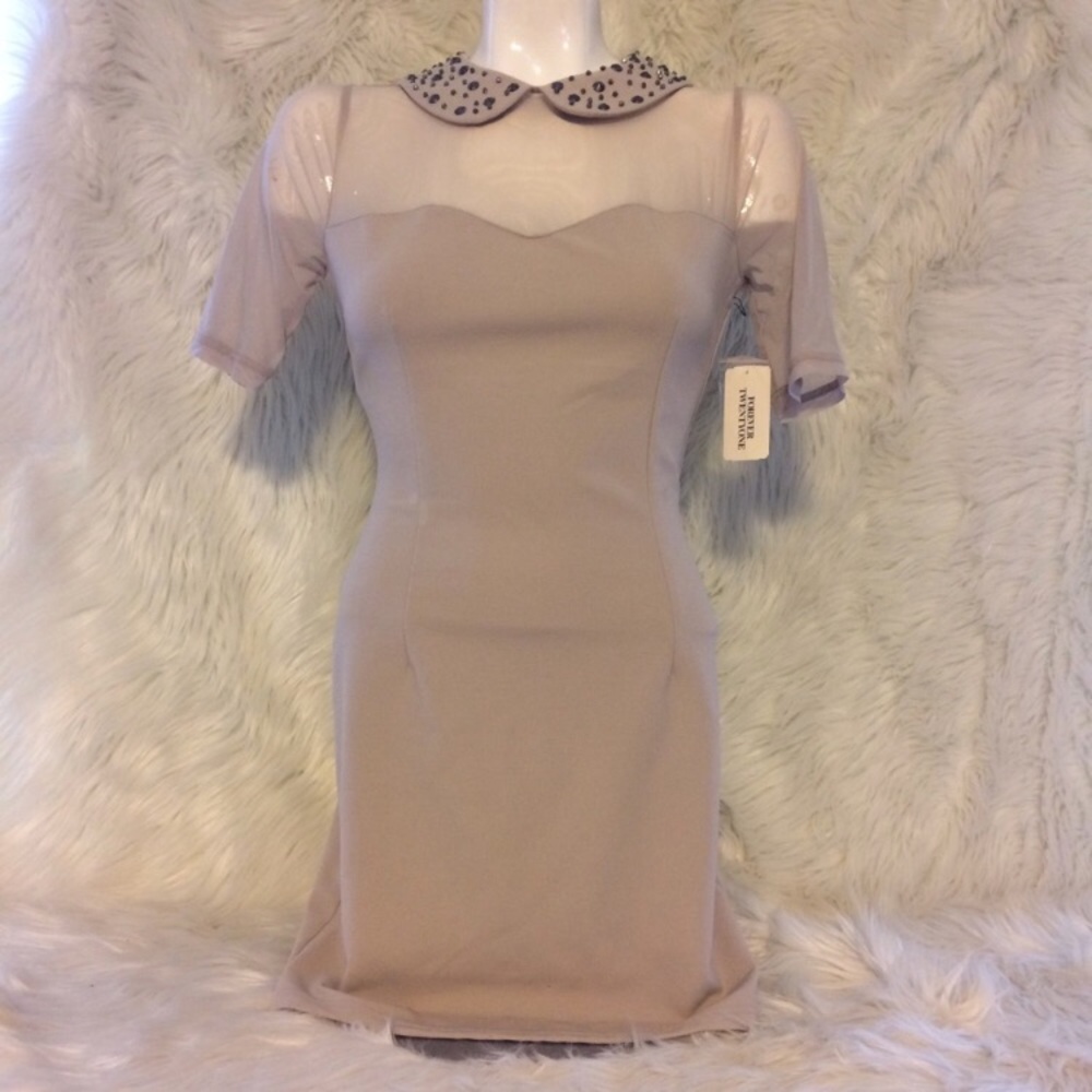 Forever 21 studded sheer dress